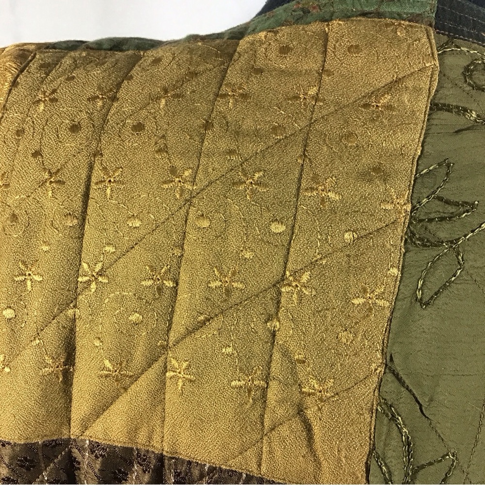 Celeste Patchwork Jacket Art-Sy Gold Metallic Clo… - image 8